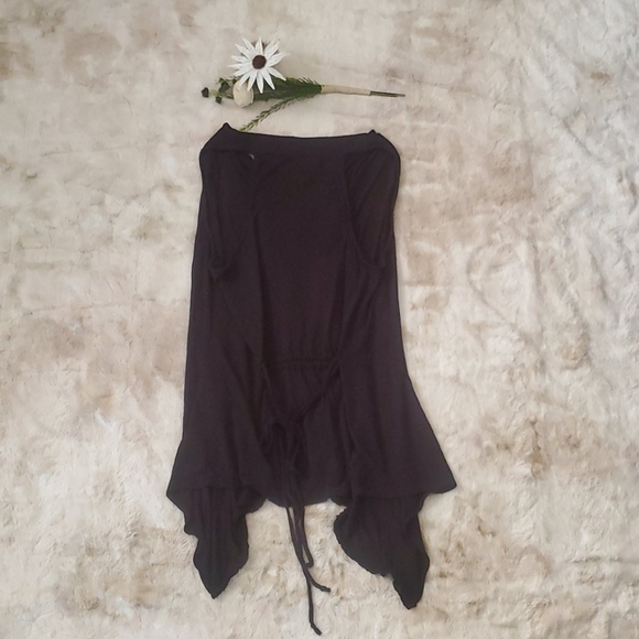 Anthropologie flowy waterfall kimono layering vest - Picture 6 of 6